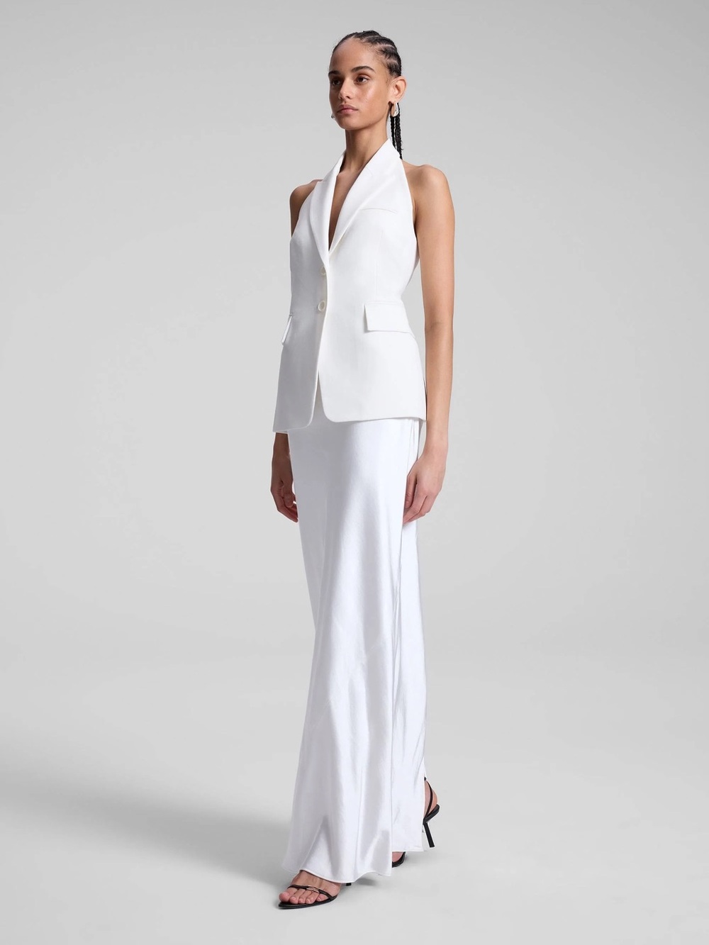 A.L.C. Alexa Halter Vest White - Picture 2 of 6